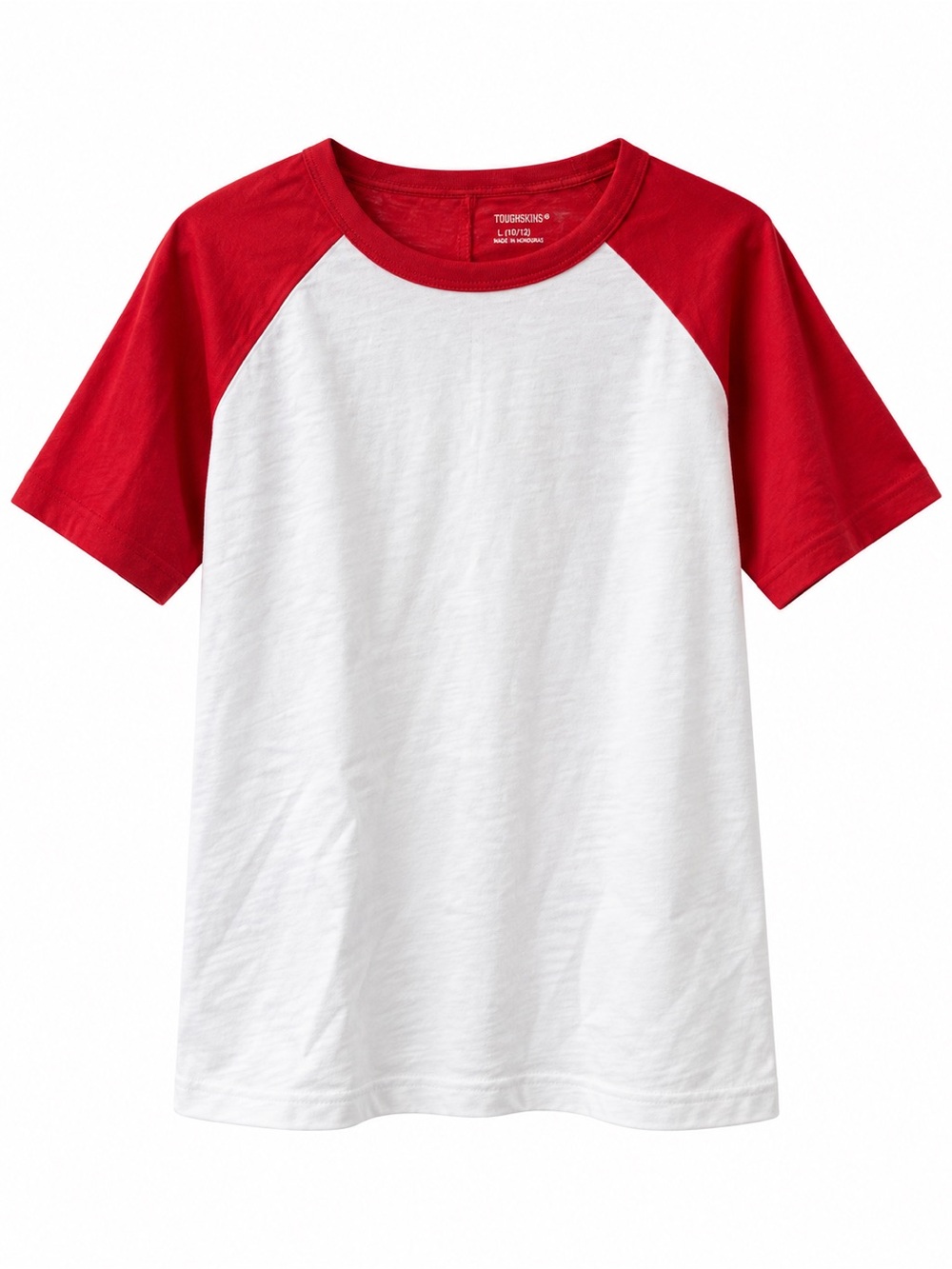 Tucker + Tate White Tee with Red Raglan Sleeves